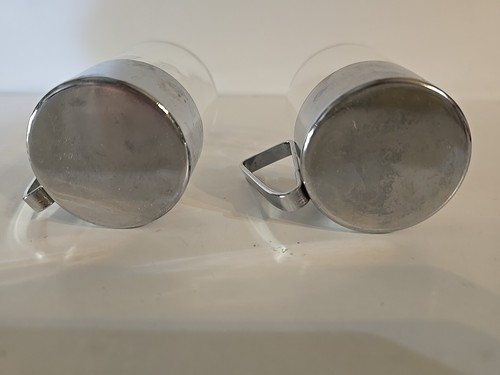 Espresso Cups 2 Pieces Tempered Glass Stainless Steel Handle - Picture 6 of 7