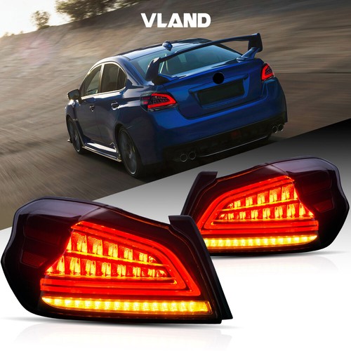 A Pair For Subaru WRX & WRX STI 2015-2021 LED Tail Lights Sequential Clear Lens - Bild 3 von 18