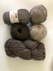 Yarn Lot Weaving And Tapestry Supply Wools In Browns And Taupes
