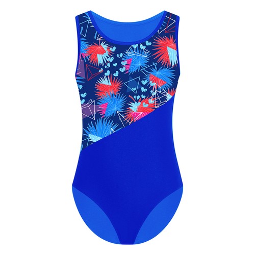 Niños Niños Leotardo Estampado Geométrico Body Gimnasia Mameluco Fitness Ropa Activa - Imagen 11 de 41
