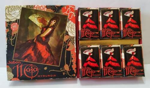Jabón Fragante Maja Myrurgia 3 Cajas Jaboneras Vintage Sin Abrir Hecho en España - Imagen 8 de 9