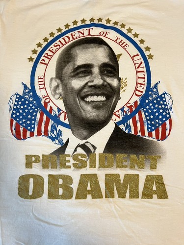 Vintage Phat Farm President Barack Obama Graphic T-Shirt Mens 2XL
