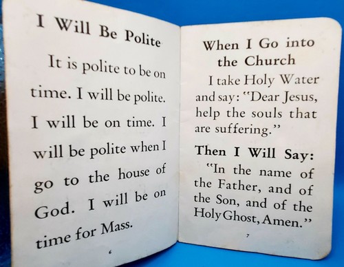 Vtg. 1931 "My First Gift, The Child's First Mass Prayers" Book - Imagen 4 de 12