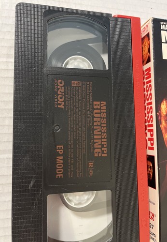 Mississippi Burning VHS Movie Gene Hackman Willem Dafoe- Very Good Condition - Picture 5 of 6