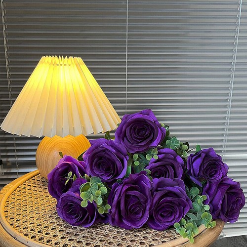 10X Simulation Artificial Rose Flower Flowers Silk Bouquet Wed Party Decorations - Picture 7 of 35