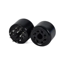 2x 8Pin Octal Vacuum Bakelite Tube Saver Socket Testing 6L6 6V6 6SN7 Tube Amp