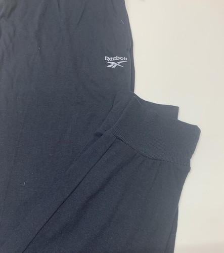NWT NEW REEBOK MEN COTTON NAVY BLACK PAJAMA LOUNGE JOGGER PANTS SET SZ LARGE - Picture 3 of 3
