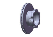 APEC Brake Disc 330 mm Internally Vented For Lotus Excel 1983-1986 DSK7008