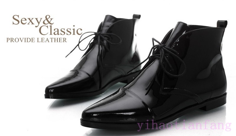 2019 New Fashion Fashion Fashion Women Pointy Toe Lace Up Leather Ankle Boots Low Heels Party Ch 63b323 2019 New Fashion Fashion Fashion Women Pointy Toe Lace Up Leather Ankle Boots Low Heels Party Ch 63b323