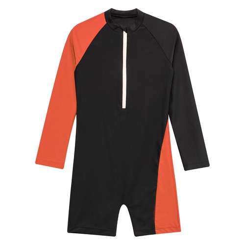 Kids Girls Zippered One-Piece Swimsuits Swimwwear Rash Guard Bathing Wetsuit - Picture 61 of 192