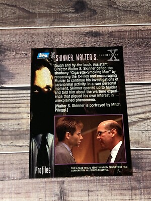 The X-Files Season 2 TV Show 1996 Topps #05 Skinner Walter S Mitch