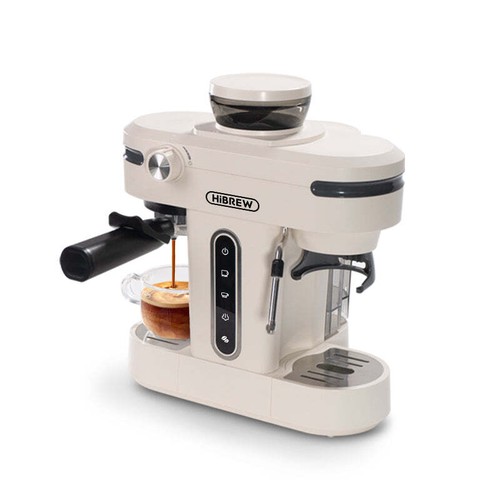 HiBREW H14 Espressomaschine Siebträgermaschine 20Bar mit integriertem Mahlwerk - Bild 2 von 9
