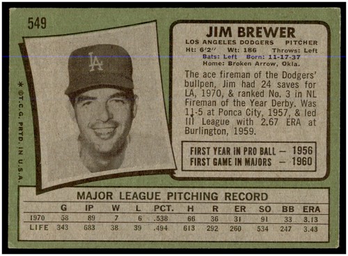 You Pick 1971 Topps Baseball EX Unless otherwise noted #467-752 BX1A - Picture 251 of 497