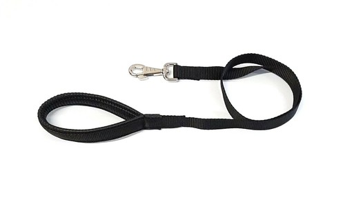 Dog Lead Padded Handle 45" 76" Short Leash 20 Colours Strong 25mm H/D Webbing - Picture 12 of 47
