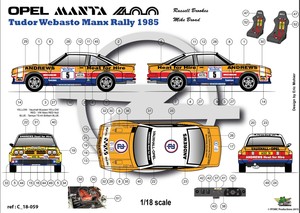 FFSMC Productions Decals 1//32 Alpine A110 1600SC Michèle Mouton MC /'76