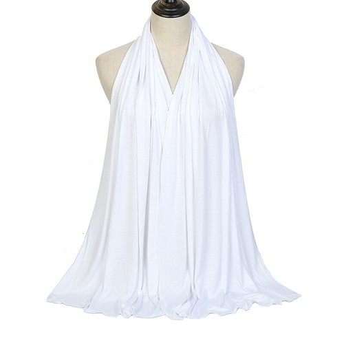 Fashion Women's Stretch Jersey Hijab Scarf Soft Breathable Scarves Wrap 170*60cm - 第 15/32 張圖片