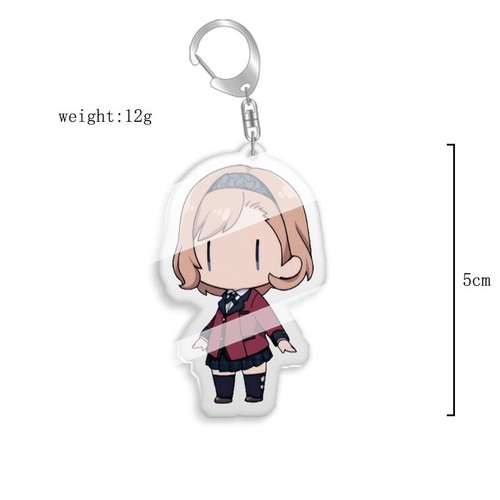 Kakegurui Jabami Yumeko Mary Midari Kirari Arcylic Keychain Key Ring Race Straps - Picture 3 of 16