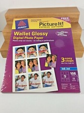 New Avery Microsoft Picture Wallet Glossy Express Software Digital Photo Paper