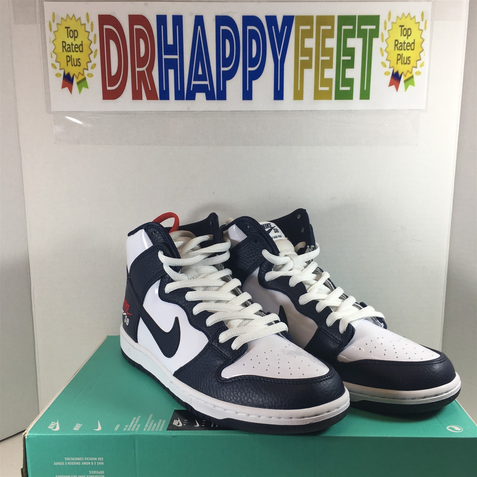 Nike SB Zoom Dunk High Pro Mens Size 11 Obsidian White USA Dream Team 854851 441 Nike SB Zoom Dunk High Pro Mens Size 11 Obsidian White USA Dream Team 854851 441