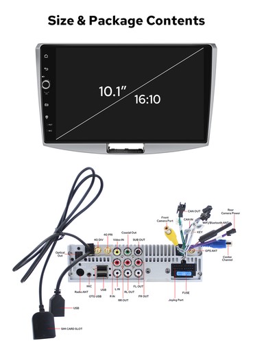 8+128GB for VW Passat B7 CC 10.1" Android 12 Plug and Play Car Stereo Multimedia - Picture 14 of 15