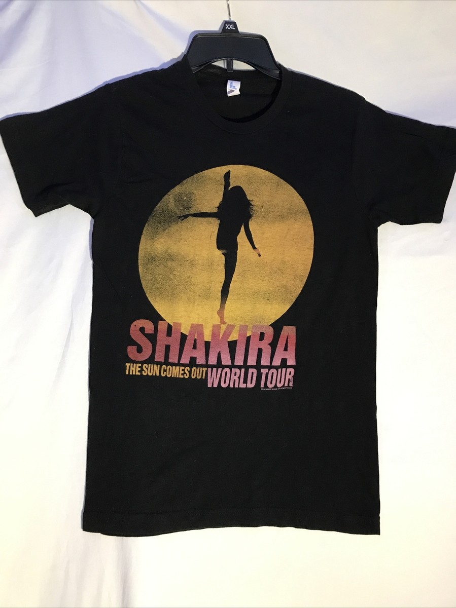 Shakira Concert Tee/Tultex shirt/Unisex Size S/ The Sun Comes Out
