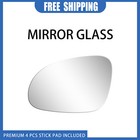 New Mirror Glass Fits 2007-14 Passat Rabbit Jetta GTI EOS LH Side Flat+Adhesive