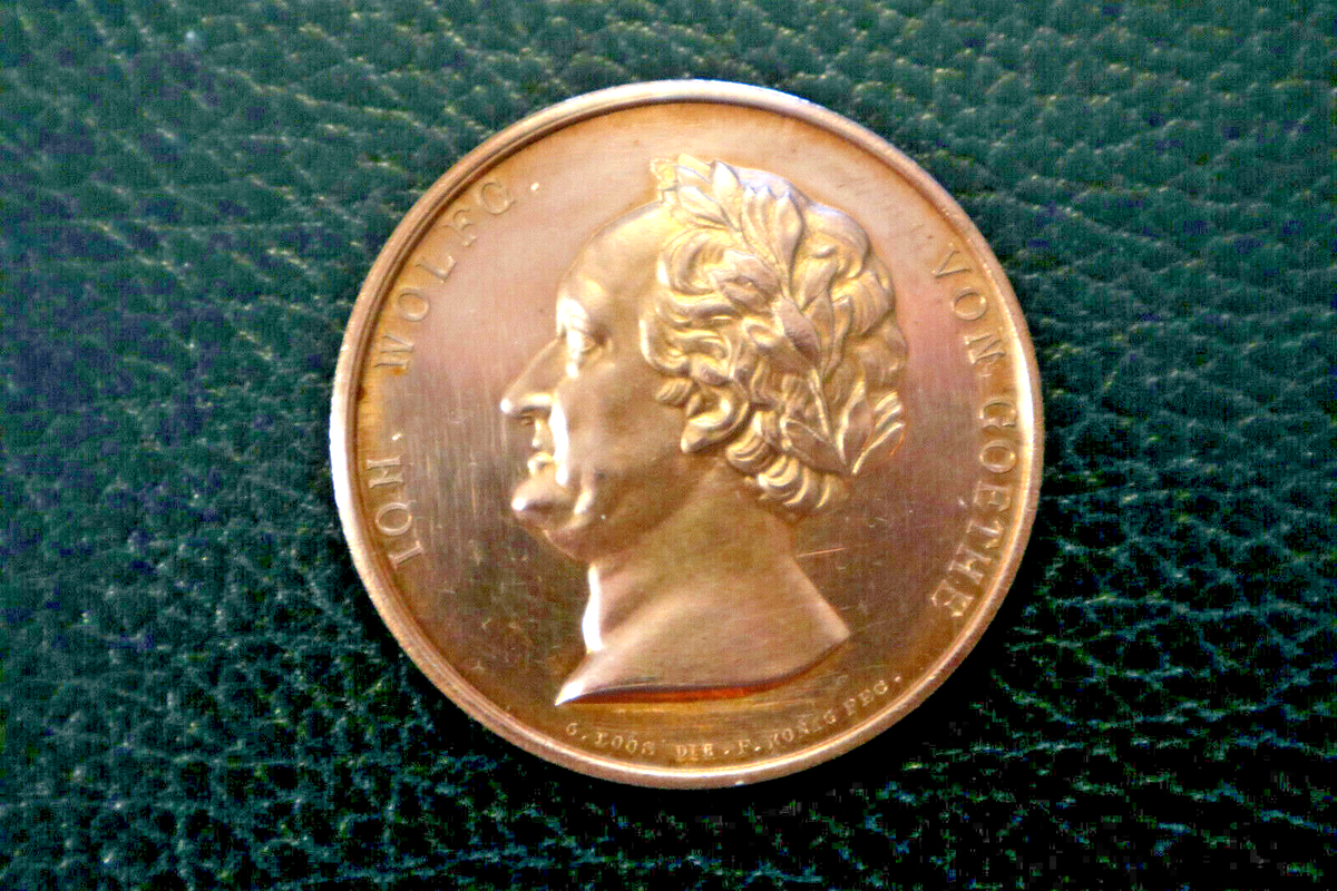 GOETHE メダイル von FRIEDRICH ANTON KÖNIG Medaille 1826 GX668 - Joh.Wolfg. von Goethe Friedrich Anton