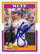 Dave Kingman autographed baseball card New York Mets 2001 Upper Deck Decade #75
