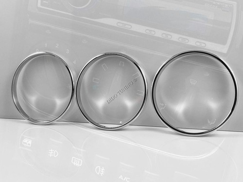 Per Rover MG TF 2001-2005 Alluminio Anello Ventilazione Anelli Cromati 3 pezzi - Picture 2 of 8