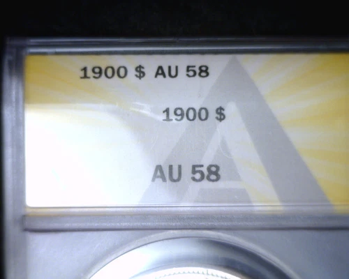 1900 Morgan Silver Dollar ANACS AU58
