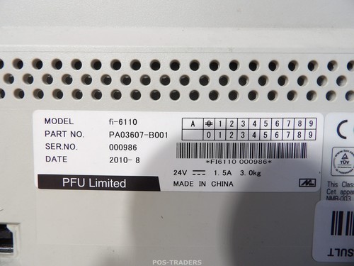 Fujitsu fi-6110 Color ADF Duplex Document Scanner - 21 791 S - LIGNES / NO TRAYS - Photo 8/9