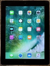 Apple iPad 4th Gen A1458 16GB, Space Gray 9.7" Wi-Fi, Touchscreen Tablet Used