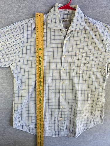 Camisa Peter Millar Manga Larga Algodón Blanco Azul Talla XL - Imagen 6 de 7