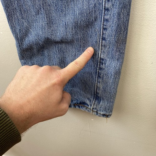 Levi's Jeans Herren 34x36 blau helle Waschung 501xx Knopfleiste - Bild 5 von 11