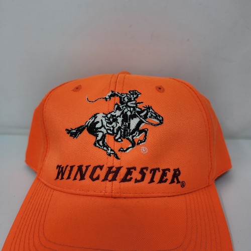 Gorra ajustable Winchester naranja de caza vintage para exteriores - Imagen 3 de 11