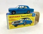 Vintage Lesney Matchbox Superfast #25 BLUE FORD CORTINA MK II - Nice box