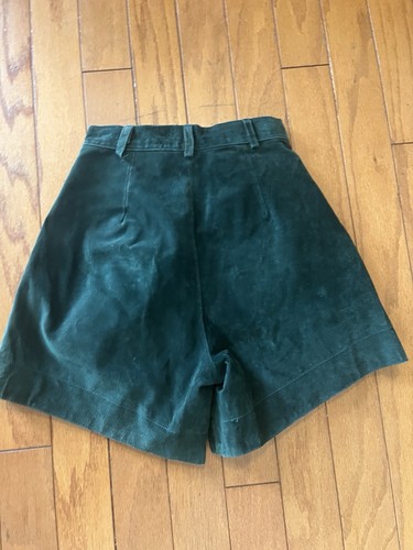 Vintage Suede High Waist Short Emerald Green Size 5 - Bild 4 von 8