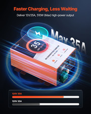 VEVOR 35A RV Converter 110V to 12V DC Smart Battery Charger for Camper