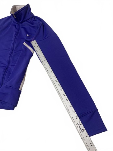 Giacca maglione sportivo Nike donna taglia small viola full zip - Foto 8 di 10