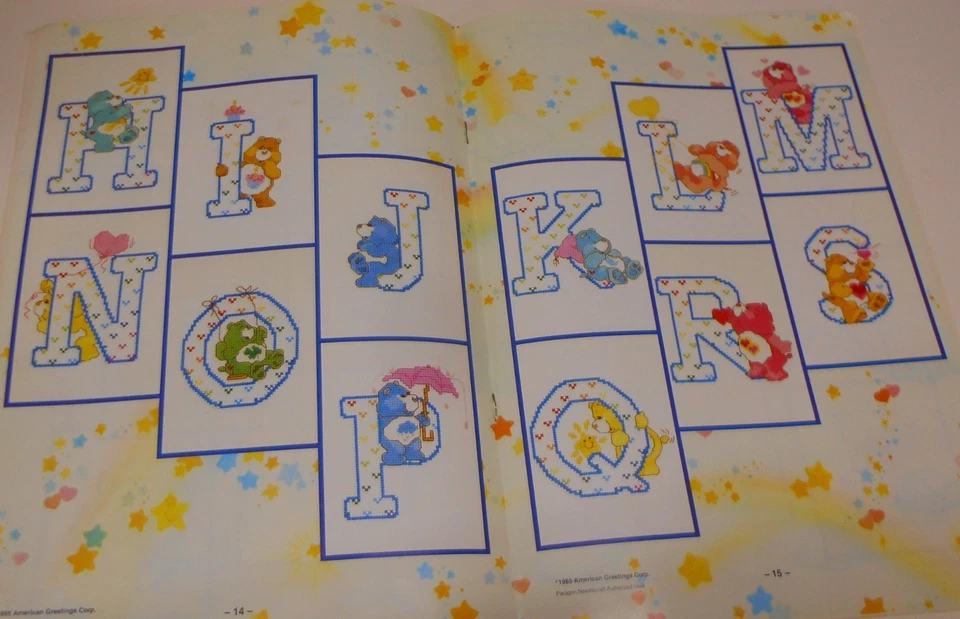 Care Bears ABC Counted Cross Stitch Pattern Book by Paragon Needlecraft #5109 - Image 4 of 4