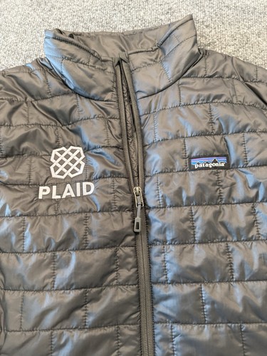 Patagonia Weste Herren M grau Nano Puff PrimaLoft isoliert Full Zip 84242 kariert - Bild 3 von 6