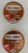 2X EL OSO BROWN SHOE POLISH  GRASA CAFE CLARO PARA CALZADO 2 CONTAINERS 90G EA