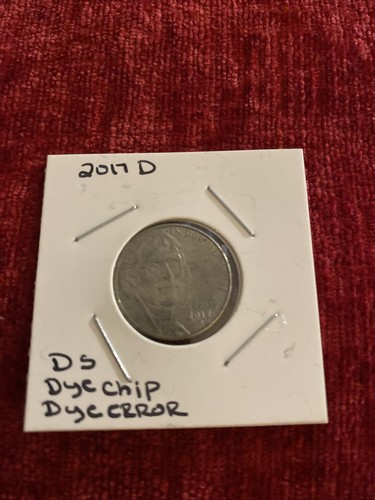2017 D Jefferson Nickel DS—dye Chip-dye Error- Multiple Errors - Picture 2 of 14