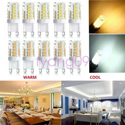 10X G9 LED Bulbs Warm/Cool White 5W=40W G9 Halogen Capsule Light Energy Saving