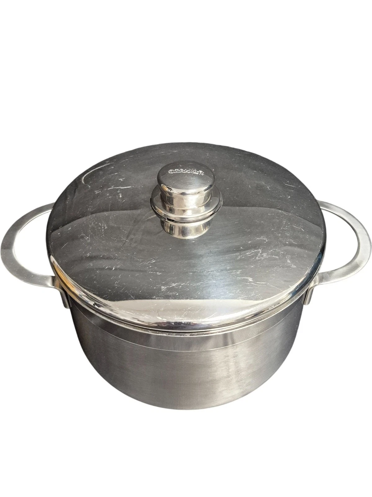 Stellar Stainless Steel Stockpot 22cm with Lid Induction Gas Electric Hob H5