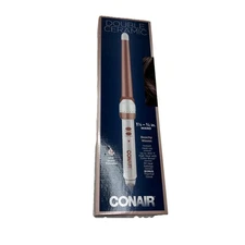 Conair Double Ceramic 1 1/4 - 3/4 inch Curling Wand Tapered Barrel Beachy Waves