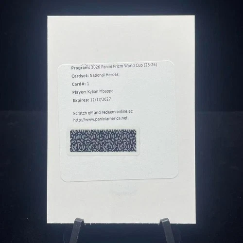 2026 Panini Prizm FIFA World Cup Kylian Mbappe National Heroes Auto