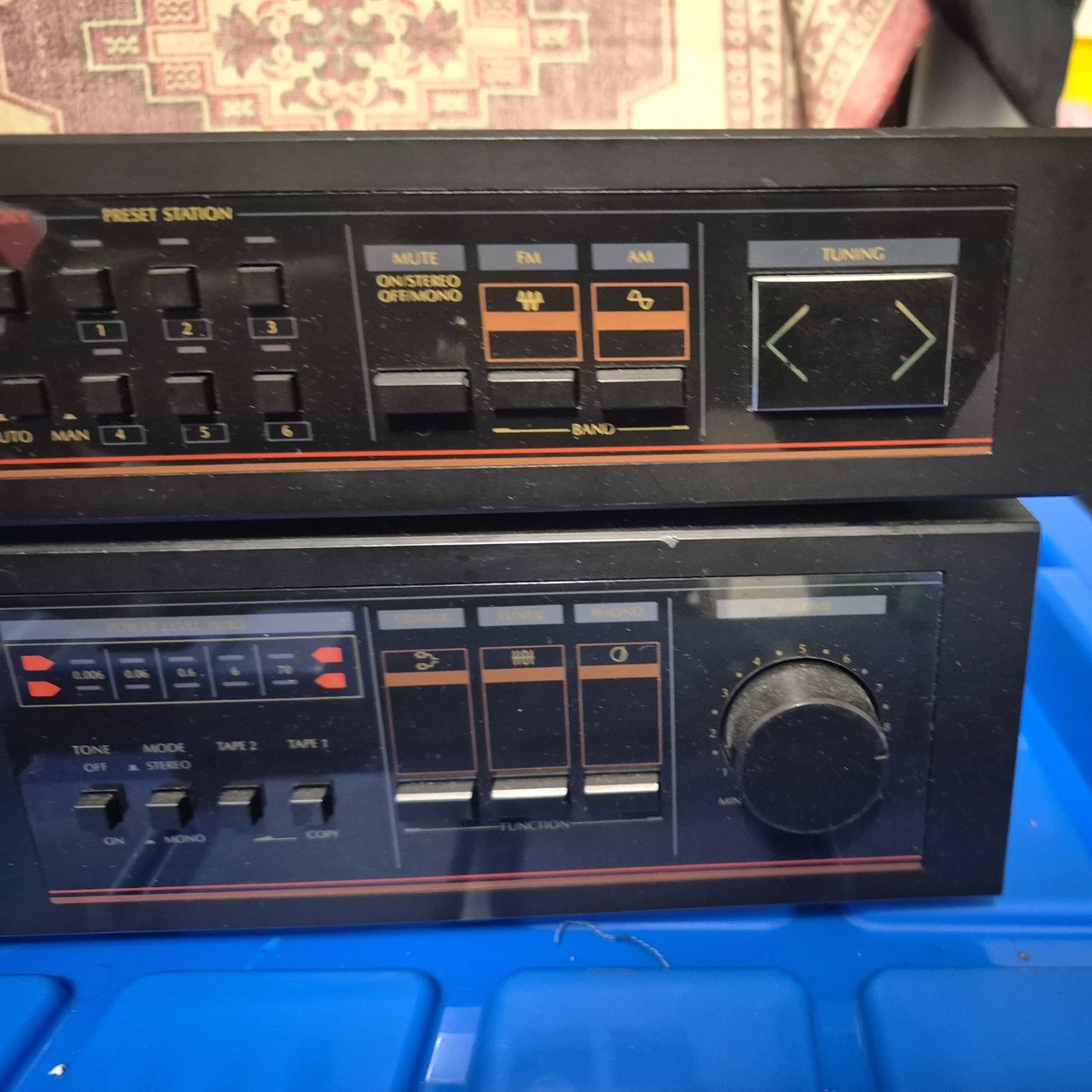 Philips AM/FM Digital Synthesizer Tuner PT500B Quartz&Stereo amplifier PA560B