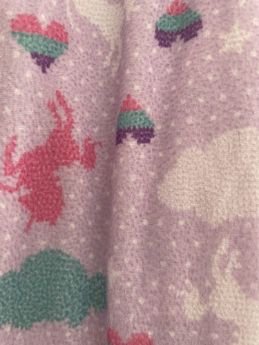 Joe Boxer Kids Girls Rainbow Unicorn Hearts Polyester Pull On PJ Pants Purple L - Picture 4 of 4
