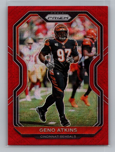 2020 Panini Prizm Geno Atkins Cincinnati Bengals Red Wave /149 #51 9109